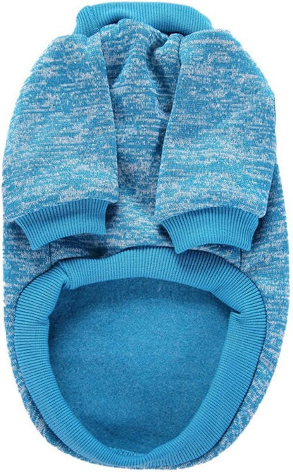 Pet Dog Classic Knitwear Sweater Warm Winter Puppy Pet Coat Soft Sweater Clothing for Small Dogs (XXS, Light Blue)